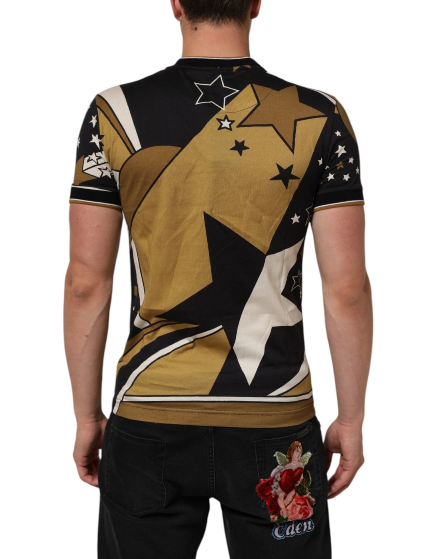 Dolce & Gabbana Multicolor Millennials Star CrewNeck T-shirt – IT44 | XS par Dolce & Gabbana | Disponible sur Sandy Store ByNet