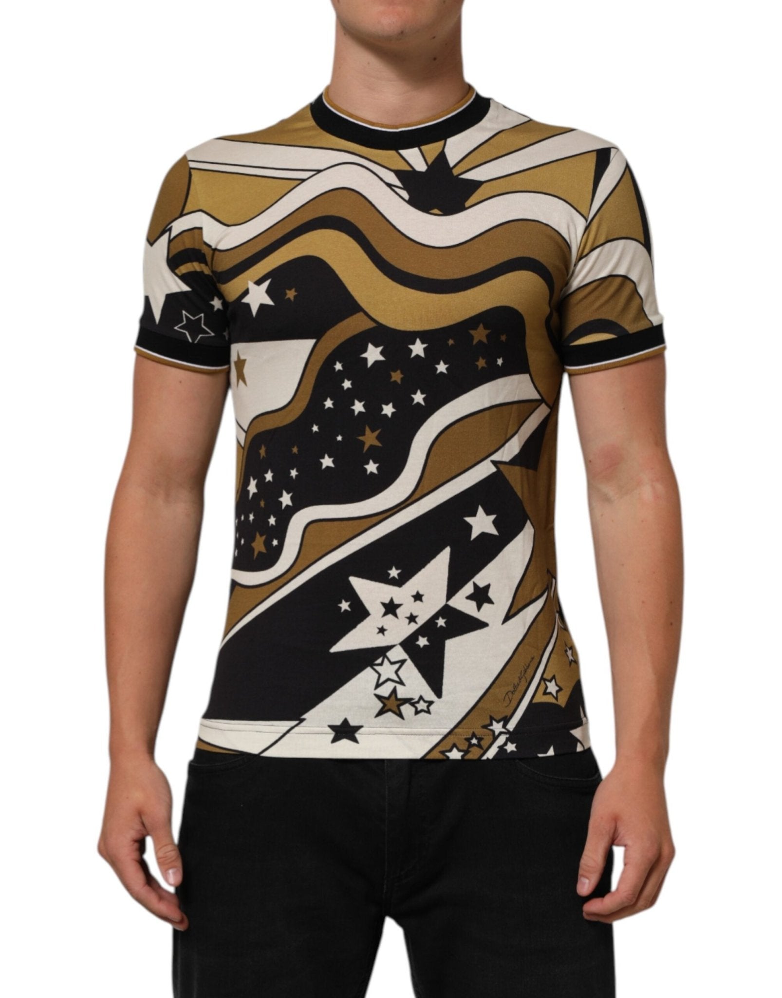 Dolce & Gabbana Multicolor Millennials Star CrewNeck T-shirt – IT44 | XS par Dolce & Gabbana | Disponible sur Sandy Store ByNet
