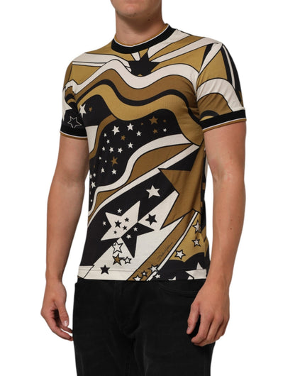 Dolce & Gabbana Multicolor Millennials Star CrewNeck T-shirt – IT44 | XS par Dolce & Gabbana | Disponible sur Sandy Store ByNet