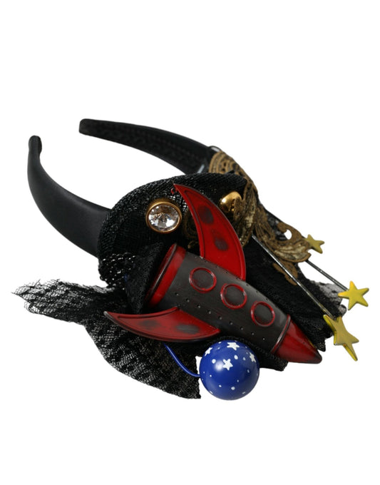 Dolce & Gabbana Multicolor Missile Rocket Crystal Stars Headband Diadem - Sandy Store ByNet