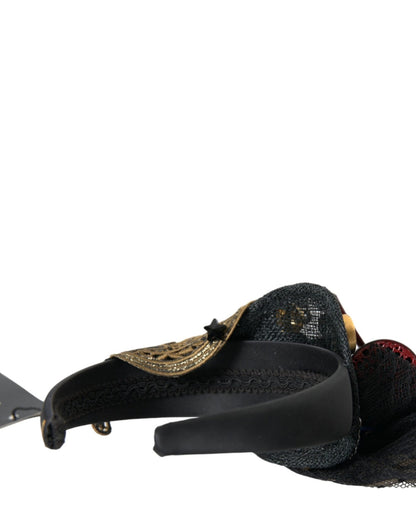 Dolce & Gabbana Multicolor Missile Rocket Crystal Stars Headband Diadem - Sandy Store ByNet