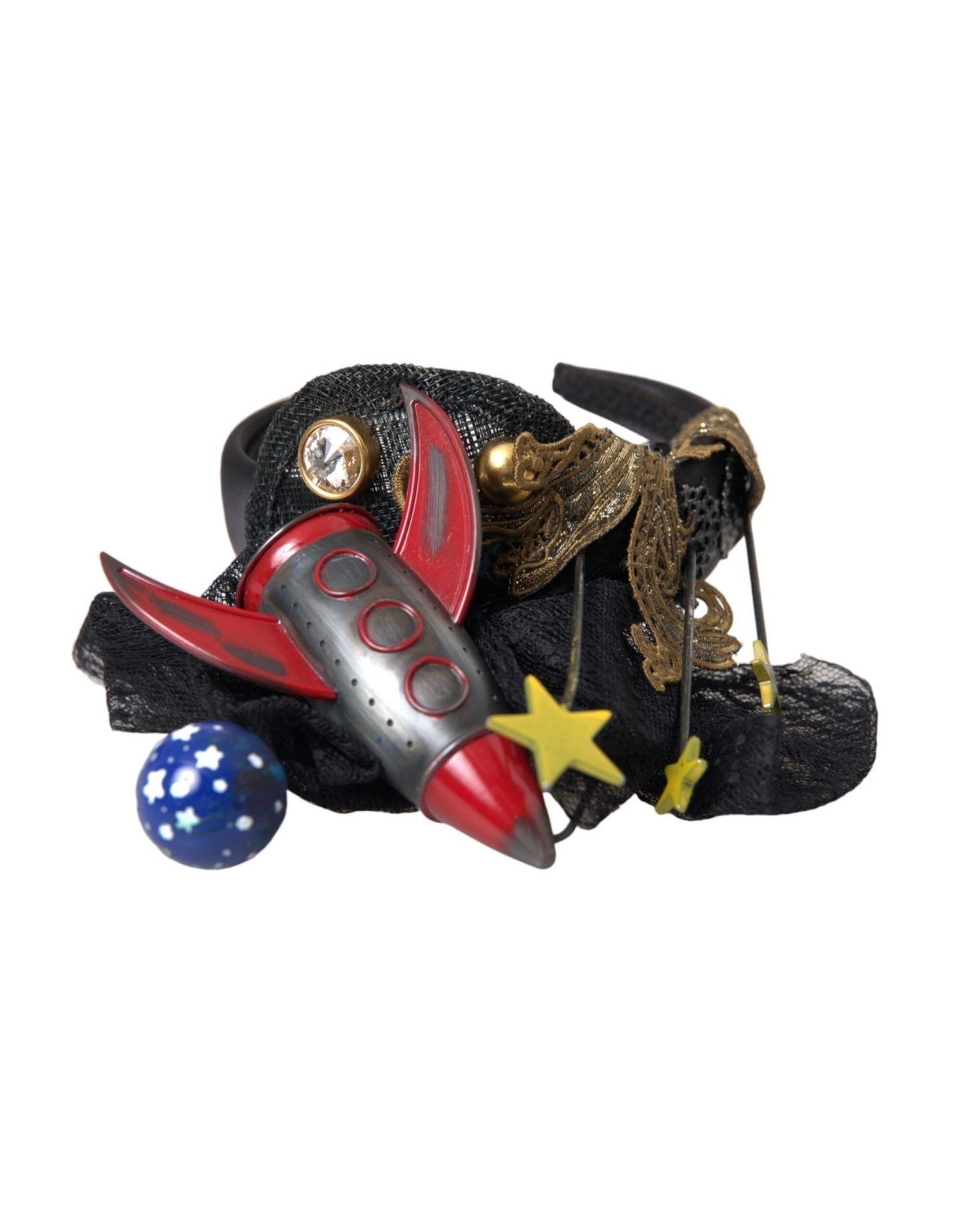 Dolce & Gabbana Multicolor Missile Rocket Crystal Stars Headband Diadem - Sandy Store ByNet