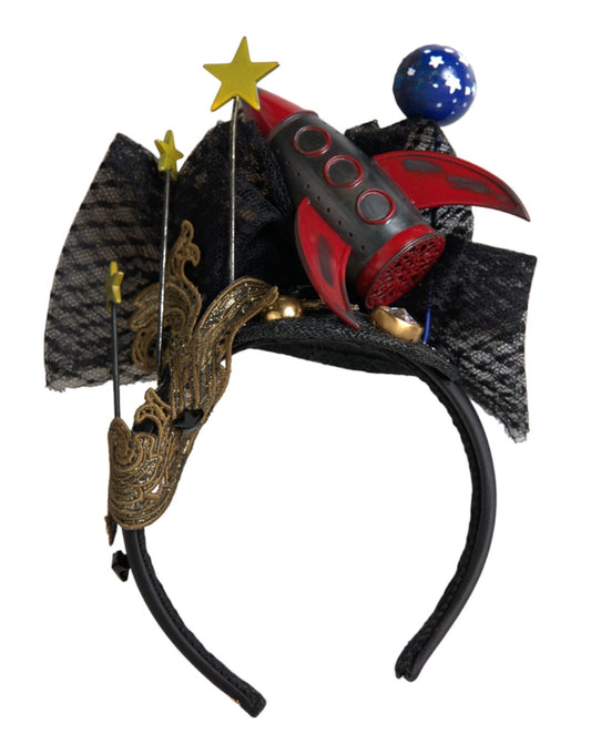 Dolce & Gabbana Multicolor Missile Rocket Crystal Stars Headband Diadem - Sandy Store ByNet