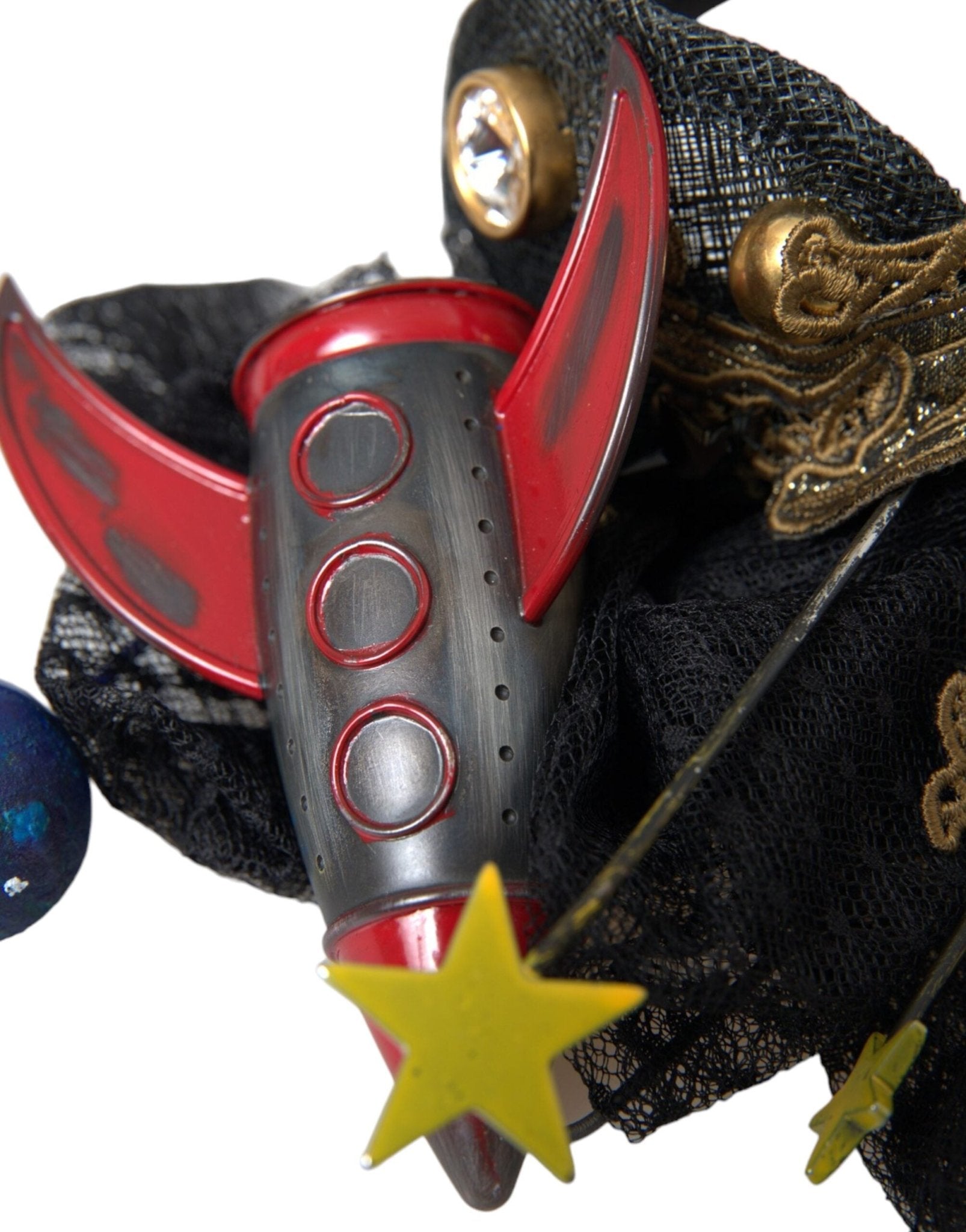 Dolce & Gabbana Multicolor Missile Rocket Crystal Stars Headband Diadem - Sandy Store ByNet