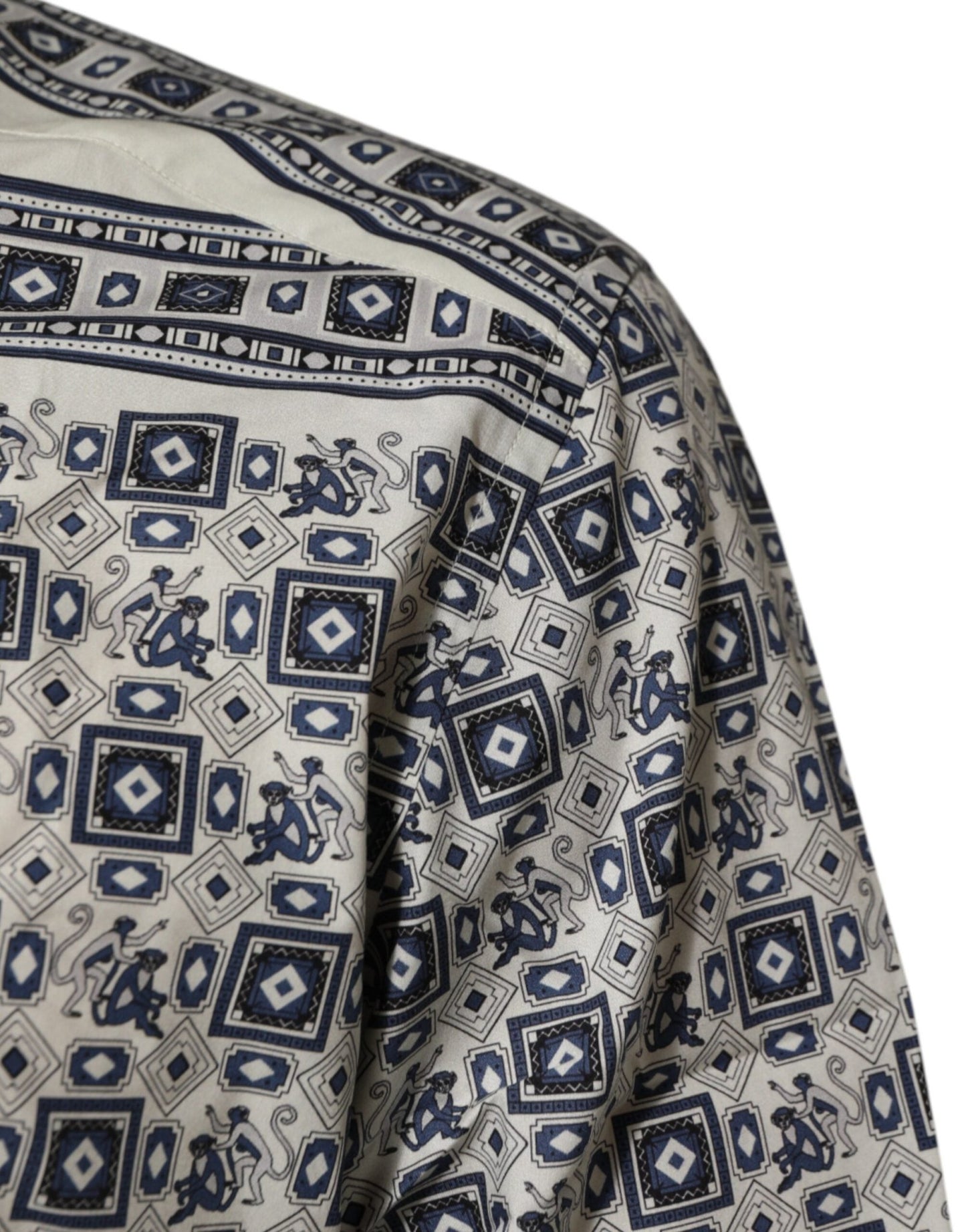 Dolce & Gabbana Multicolor Monkey Tie Print GOLD Dress Shirt – IT41 | L par Dolce & Gabbana | Disponible sur Sandy Store ByNet