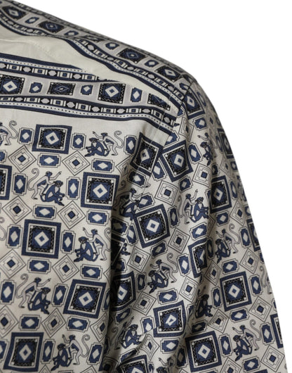 Dolce & Gabbana Multicolor Monkey Tie Print GOLD Dress Shirt – IT41 | L par Dolce & Gabbana | Disponible sur Sandy Store ByNet