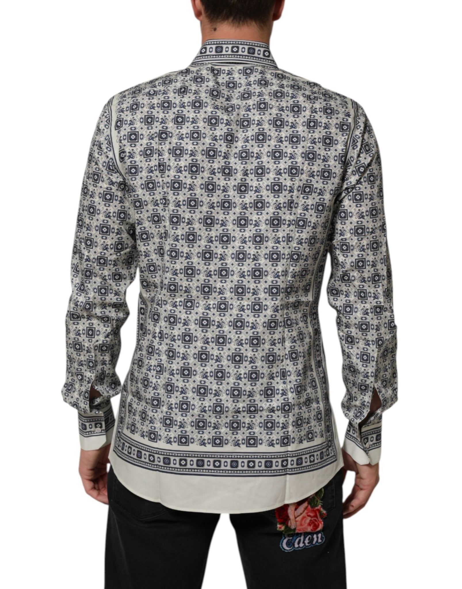 Dolce & Gabbana Multicolor Monkey Tie Print GOLD Dress Shirt – IT41 | L par Dolce & Gabbana | Disponible sur Sandy Store ByNet