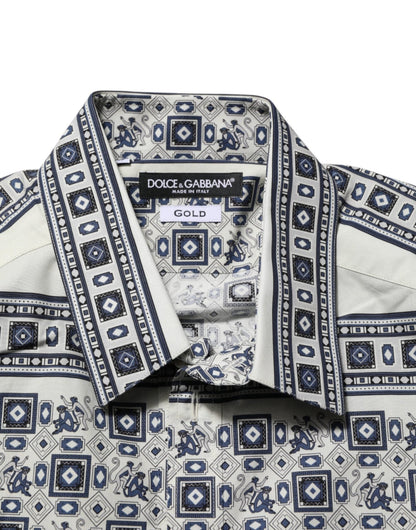 Dolce & Gabbana Multicolor Monkey Tie Print GOLD Dress Shirt – IT41 | L par Dolce & Gabbana | Disponible sur Sandy Store ByNet