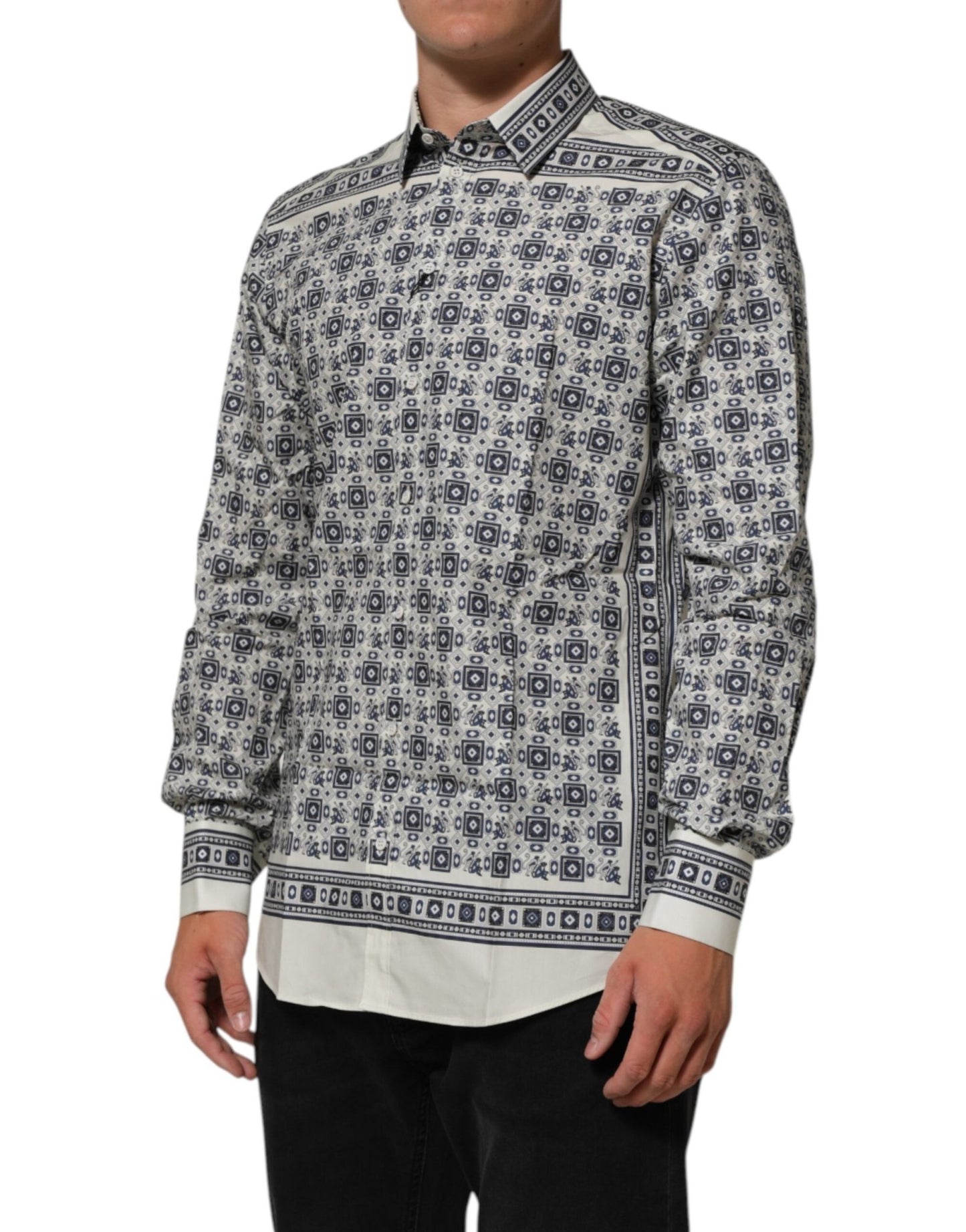 Dolce & Gabbana Multicolor Monkey Tie Print GOLD Dress Shirt – IT41 | L par Dolce & Gabbana | Disponible sur Sandy Store ByNet