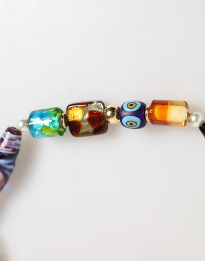 Dolce & Gabbana Multicolor Murano Glass Beads Brass Women Jewelry Necklace – par Dolce & Gabbana | Disponible sur Sandy Store ByNet