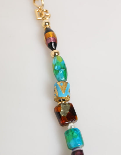 Dolce & Gabbana Multicolor Murano Glass Beads Brass Women Jewelry Necklace – par Dolce & Gabbana | Disponible sur Sandy Store ByNet