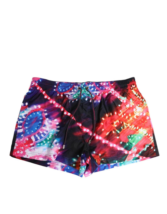 Dolce & Gabbana Multicolor Neon Print Polyester Shorts Swimwear – IT3 | XS par Dolce & Gabbana | Disponible sur Sandy Store ByNet