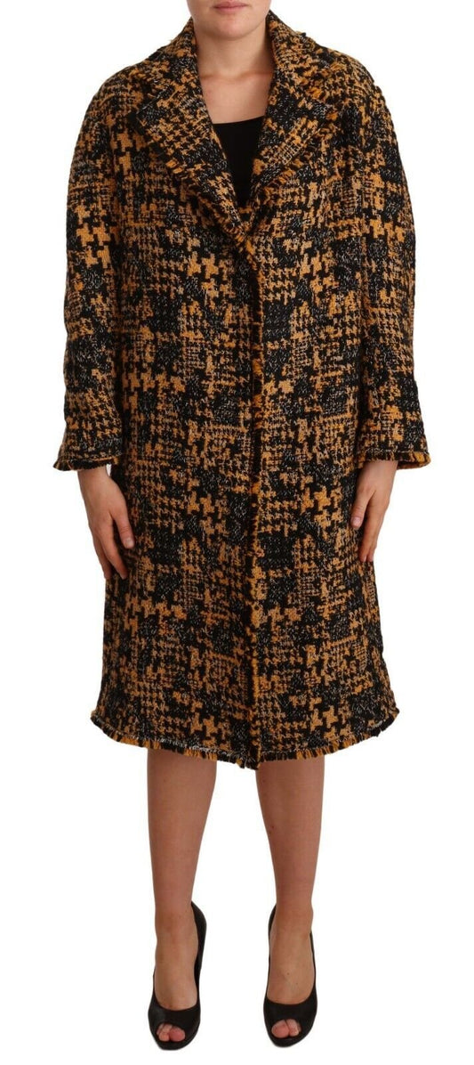 Dolce & Gabbana Multicolor Notch Lapel Long Cardigan Coat - Sandy Store ByNet