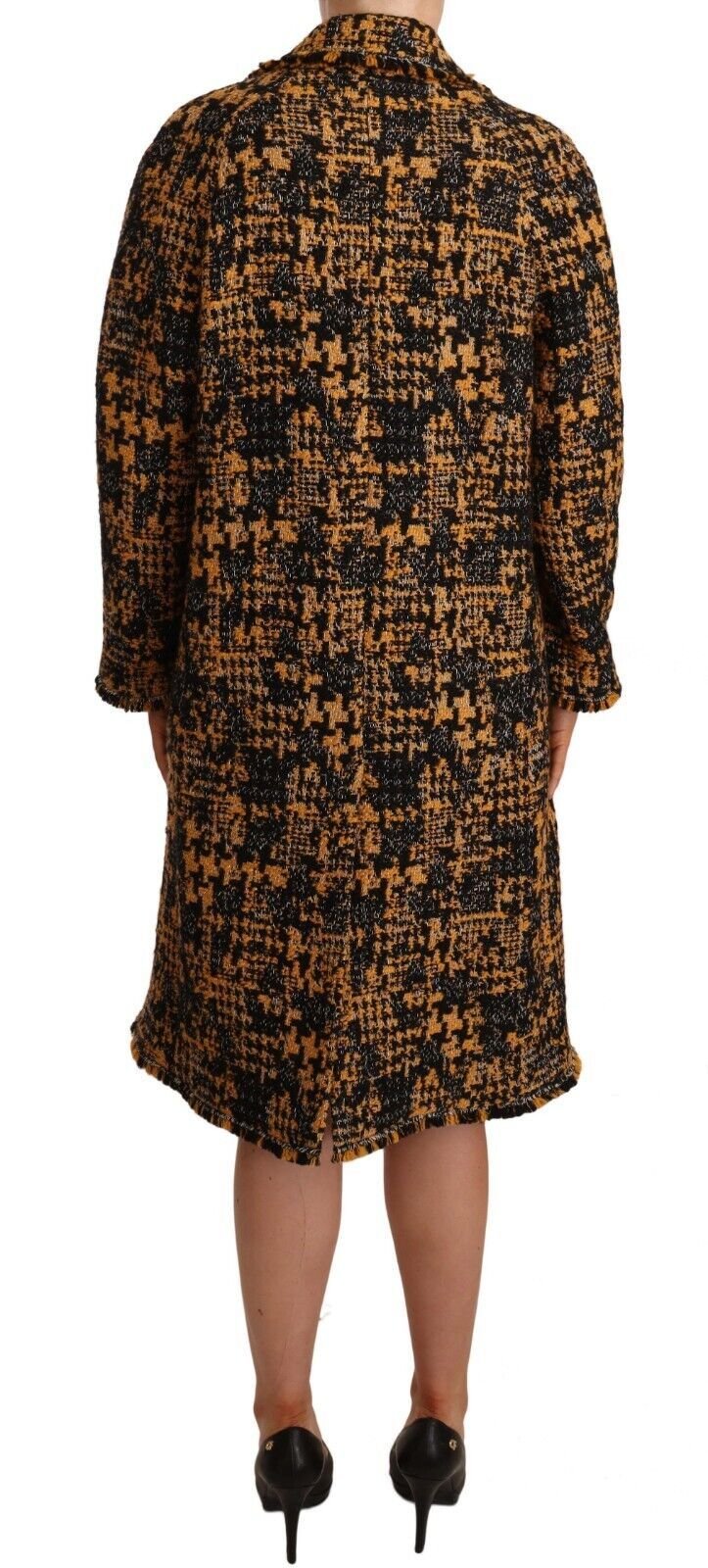 Dolce & Gabbana Multicolor Notch Lapel Long Cardigan Coat - Sandy Store ByNet