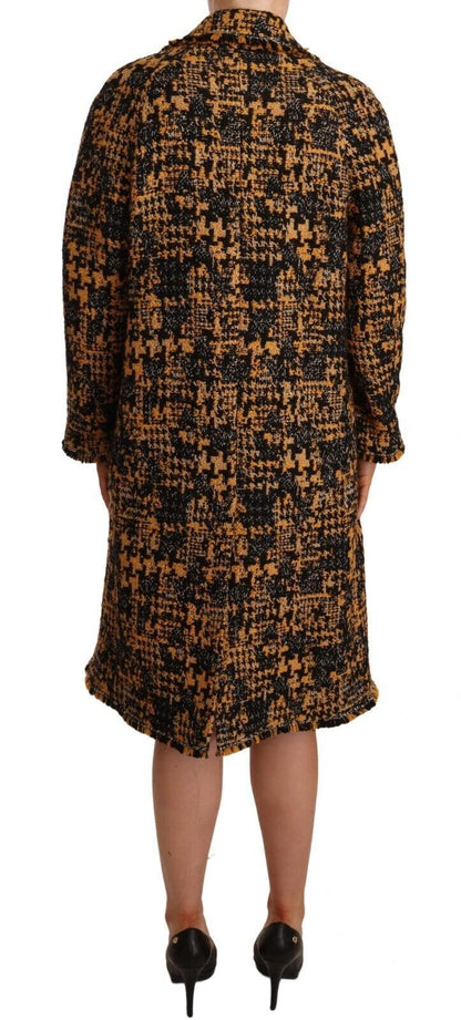 Dolce & Gabbana Multicolor Notch Lapel Long Cardigan Coat - Sandy Store ByNet