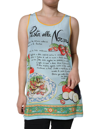 Dolce & Gabbana Multicolor Pasta Alla Norma Print Tank Top – IT40|S par Dolce & Gabbana | Disponible sur Sandy Store ByNet