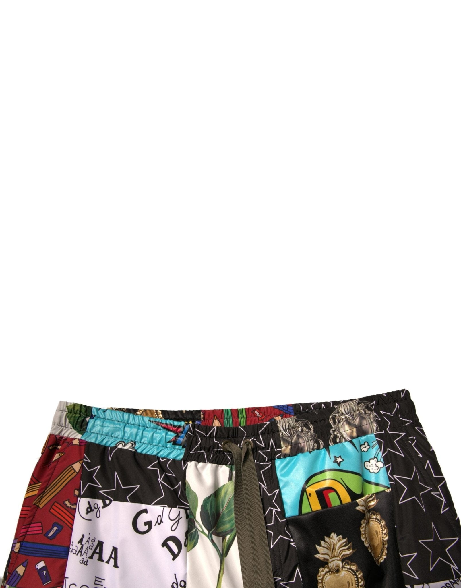 Dolce & Gabbana Multicolor Patchwork Cargo Bermuda Shorts - Sandy Store ByNet