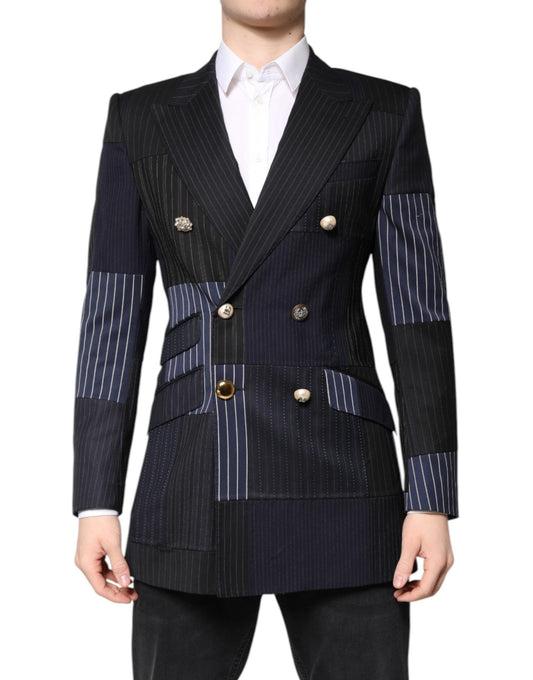 Dolce & Gabbana Multicolor Patchwork Jacket Coat Suit Blazer – IT46 | S par Dolce & Gabbana | Disponible sur Sandy Store ByNet