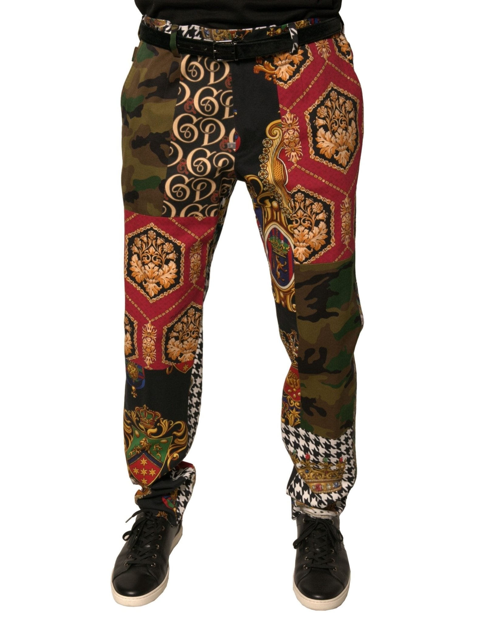 Dolce & Gabbana Multicolor Patchwork Men Dress Pants – IT46 | S par Dolce & Gabbana | Disponible sur Sandy Store ByNet