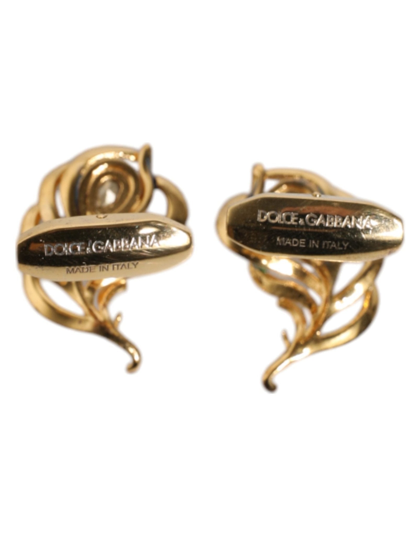 Dolce & Gabbana Multicolor Peacock Feathers 925 Sterling Silver Cufflink - Sandy Store ByNet