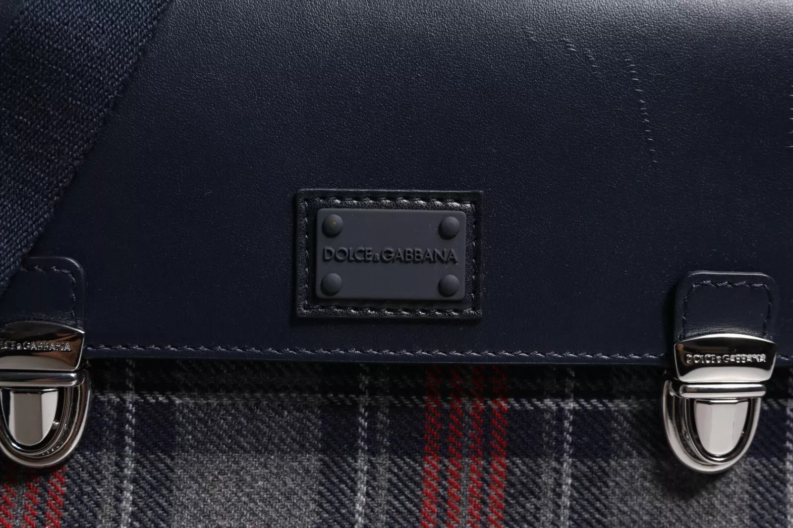 Dolce & Gabbana Multicolor Plaid Wool Calfskin Tartan Satchel Bag – par Dolce & Gabbana | Disponible sur Sandy Store ByNet