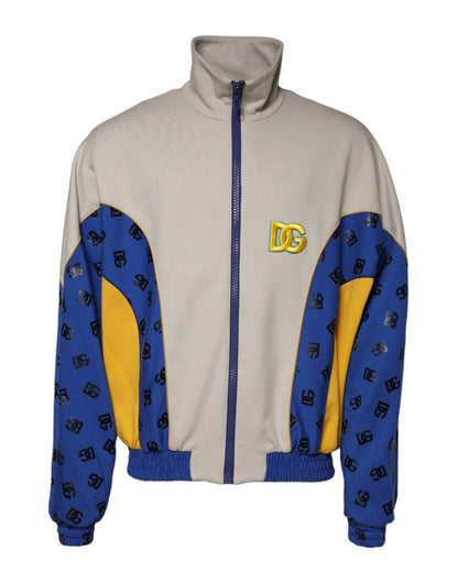 Dolce & Gabbana Multicolor Polyester Full Zip Bomber Jacket – IT52 | XL par Dolce & Gabbana | Disponible sur Sandy Store ByNet