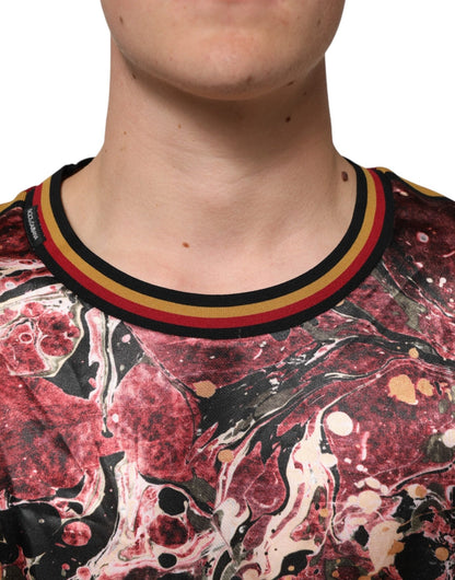 Dolce & Gabbana Multicolor Polyester Marble Print Oversize T-shirt – S par Dolce & Gabbana | Disponible sur Sandy Store ByNet