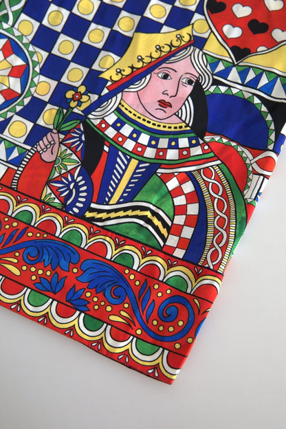 Dolce & Gabbana Multicolor Printed Long Sleeves Blouse Top – IT36|XXS par Dolce & Gabbana | Disponible sur Sandy Store ByNet