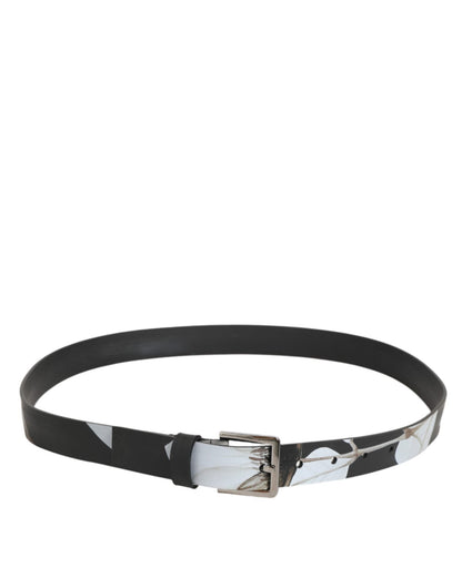 Dolce & Gabbana Multicolor PVC Floral Silver Buckle Men Belt – 90 cm / 36 Inches par Dolce & Gabbana | Disponible sur Sandy Store ByNet