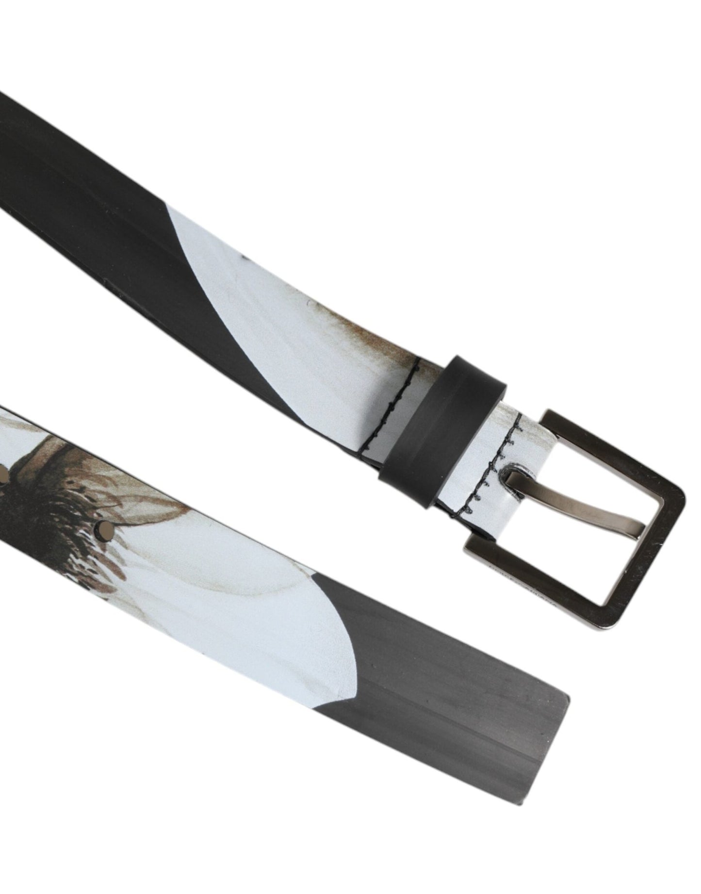 Dolce & Gabbana Multicolor PVC Floral Silver Buckle Men Belt – 90 cm / 36 Inches par Dolce & Gabbana | Disponible sur Sandy Store ByNet