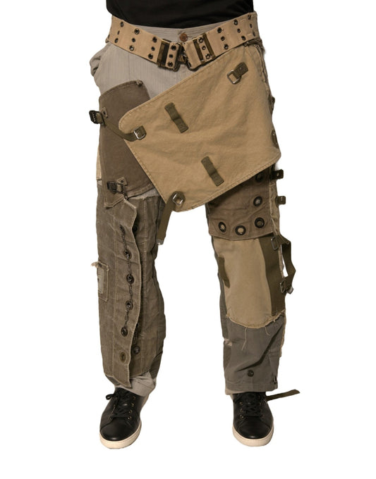 Dolce & Gabbana Multicolor Reconstructed Flight Cargo Pants – IT48 | M par Dolce & Gabbana | Disponible sur Sandy Store ByNet