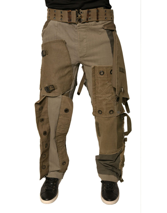 Dolce & Gabbana Multicolor Reconstructed Flight Cargo Pants – IT48 | M par Dolce & Gabbana | Disponible sur Sandy Store ByNet