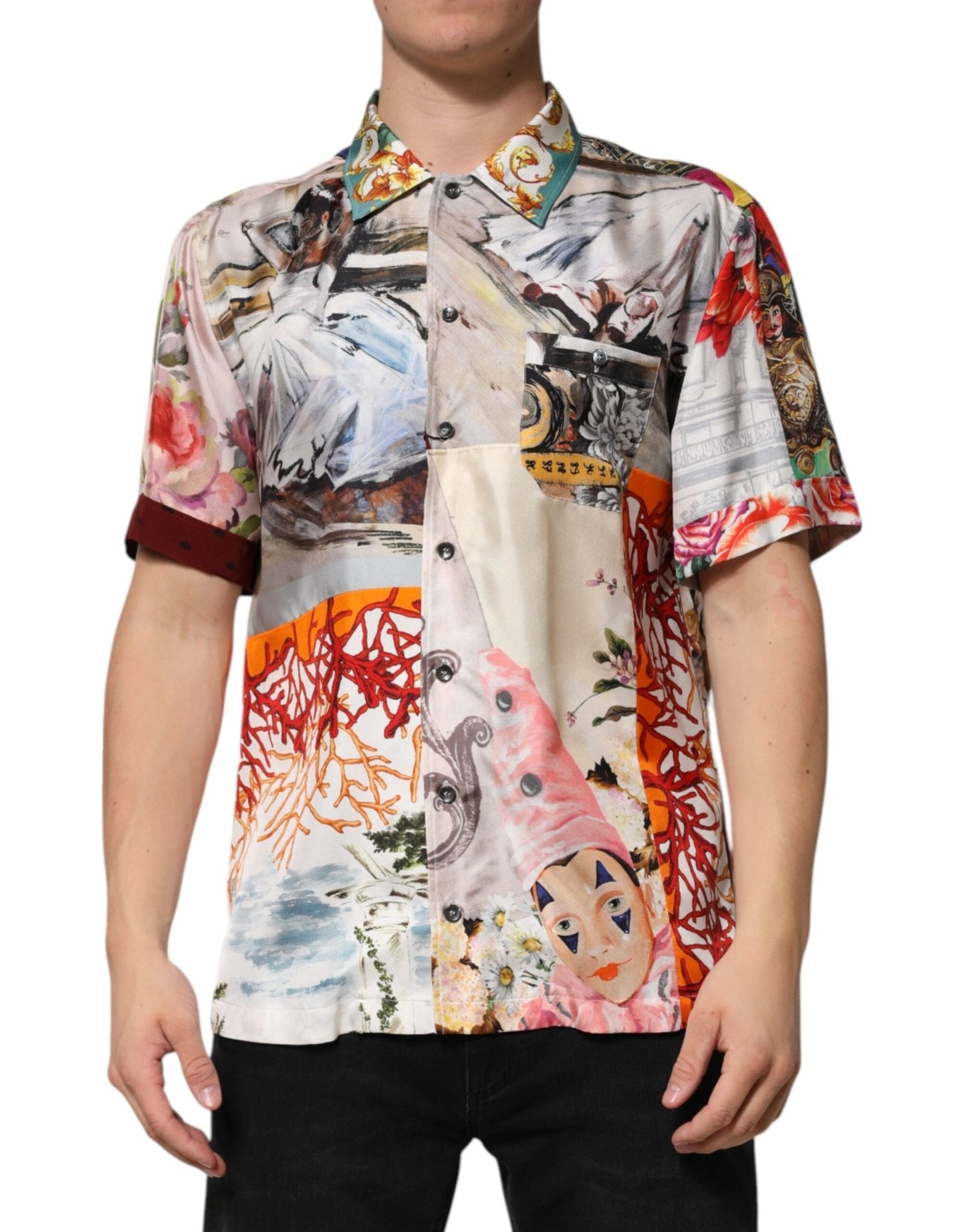 Dolce & Gabbana Multicolor Shell Print Hawaii Casual Shirt – IT39 | S par Dolce & Gabbana | Disponible sur Sandy Store ByNet
