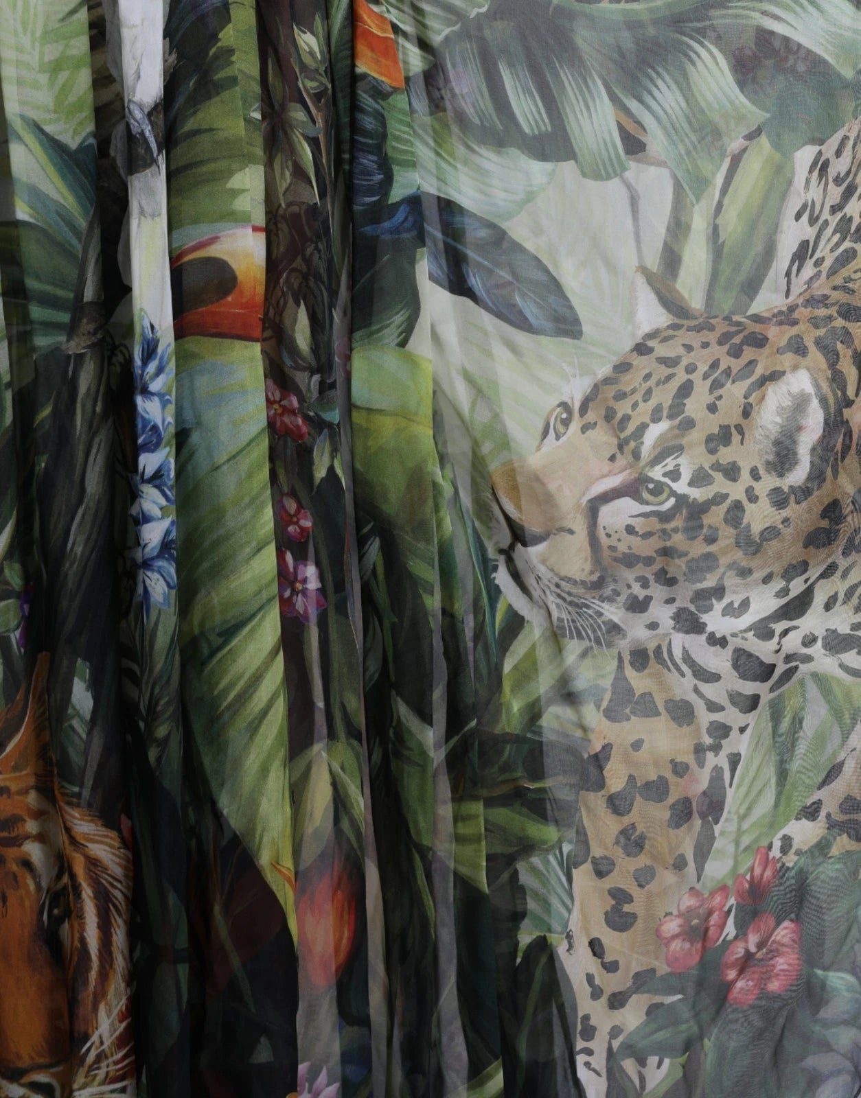 Dolce & Gabbana Multicolor Silk Jungle Print Women Maxi Dress – IT36|XXS par Dolce & Gabbana | Disponible sur Sandy Store ByNet