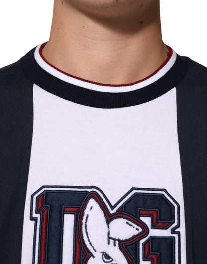Dolce & Gabbana Multicolor Striped Cotton Men Crew Neck T-shirt – M par Dolce & Gabbana | Disponible sur Sandy Store ByNet