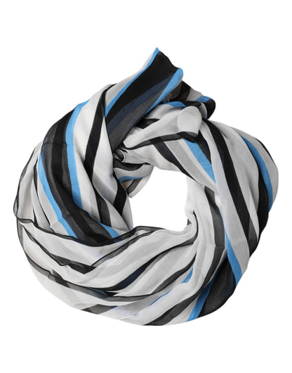 Dolce & Gabbana Multicolor Striped Neck Warmer Wrap Scarf – par Dolce & Gabbana | Disponible sur Sandy Store ByNet
