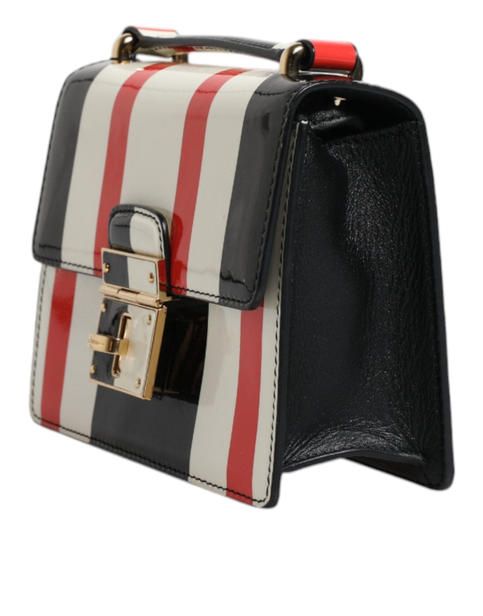 Dolce & Gabbana Multicolor Stripes Leather Crossbody Bag - Sandy Store ByNet