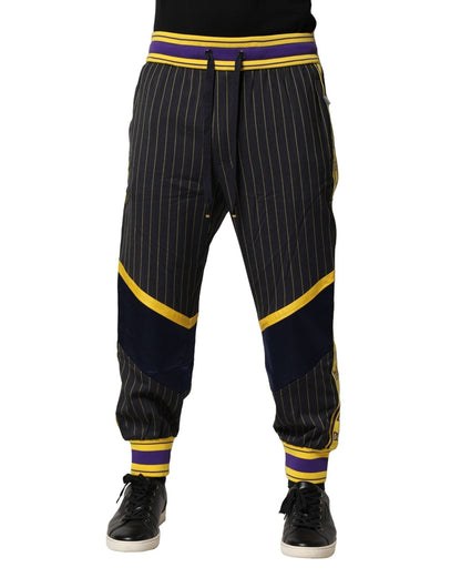 Dolce & Gabbana Multicolor Stripes Wool Jogger Pants – IT50 | L par Dolce & Gabbana | Disponible sur Sandy Store ByNet