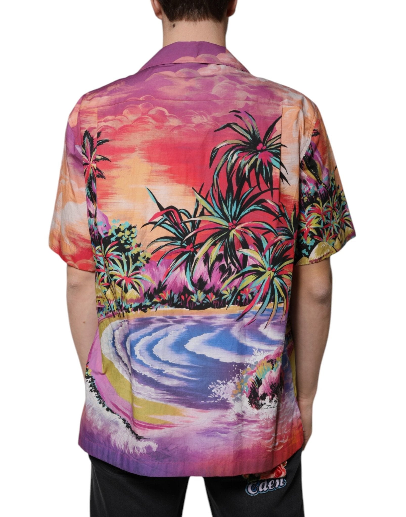Dolce & Gabbana Multicolor Tropical Button Down Casual Shirt - Sandy Store ByNet