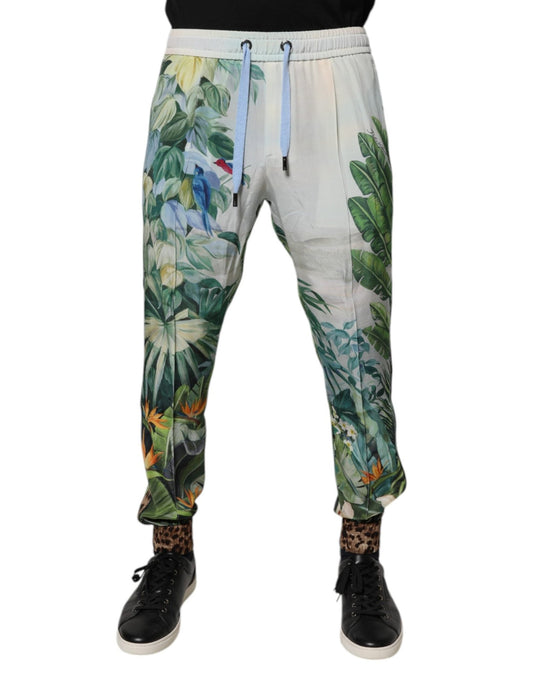 Dolce & Gabbana Multicolor Tropical Jogger Sweatpants Pants – IT46 | S par Dolce & Gabbana | Disponible sur Sandy Store ByNet