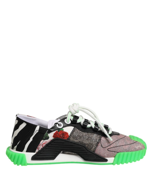 Dolce & Gabbana Multicor DG Logo Leopard Cherry Sneaker Shoes – EU35/US4.5 par Dolce & Gabbana | Disponible sur Sandy Store ByNet