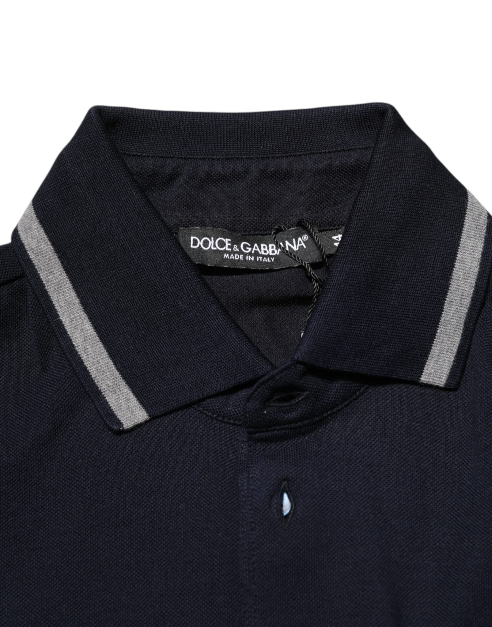 Dolce & Gabbana Navy Blue Cotton Crown Crest Logo Men T-Shirt – IT44 | XS par Dolce & Gabbana | Disponible sur Sandy Store ByNet