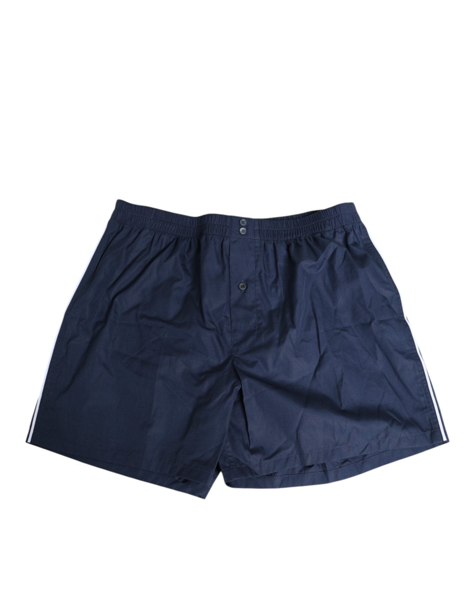 Dolce & Gabbana Navy Blue Cotton Elastic Waistband Button Swimwear – IT48 | M par Dolce & Gabbana | Disponible sur Sandy Store ByNet