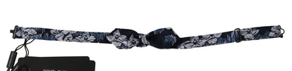Dolce & Gabbana Navy Blue Floral Slim Adjustable Neck Papillon Men Bow Tie – par Dolce & Gabbana | Disponible sur Sandy Store ByNet