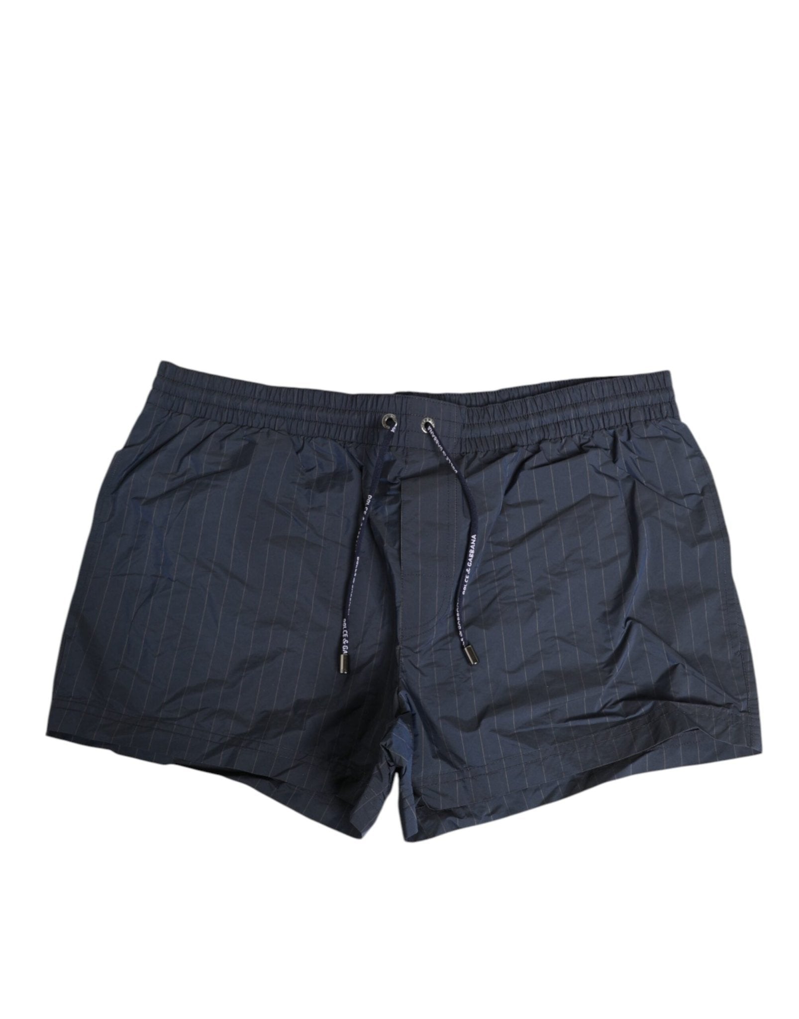 Dolce & Gabbana Navy Blue Polyester Nylon Pinstripe Men's Swimwear – IT4 | S par Dolce & Gabbana | Disponible sur Sandy Store ByNet