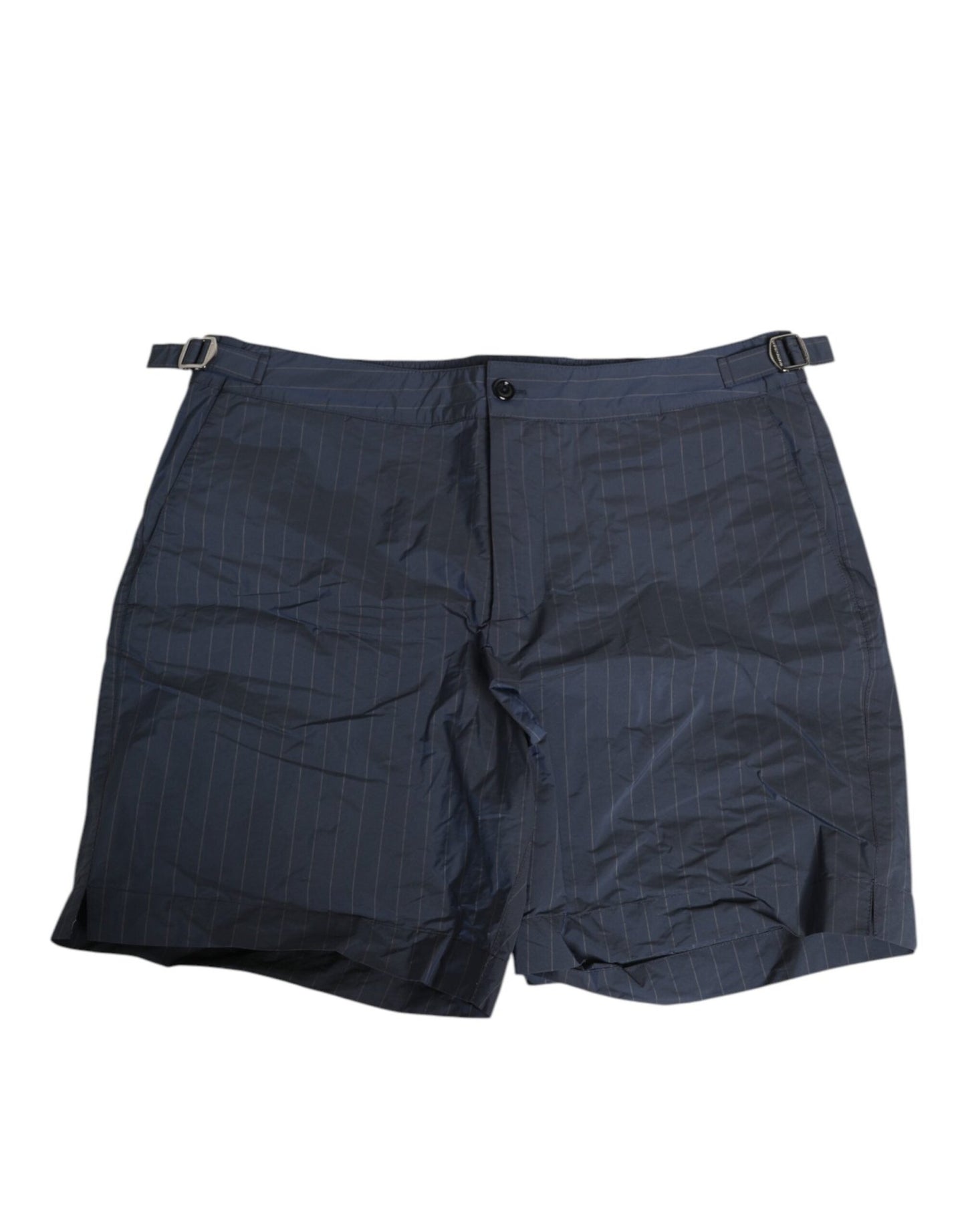 Dolce & Gabbana Navy Blue Polyester Pinstripe Men Shorts Swimwear – IT48 | M par Dolce & Gabbana | Disponible sur Sandy Store ByNet