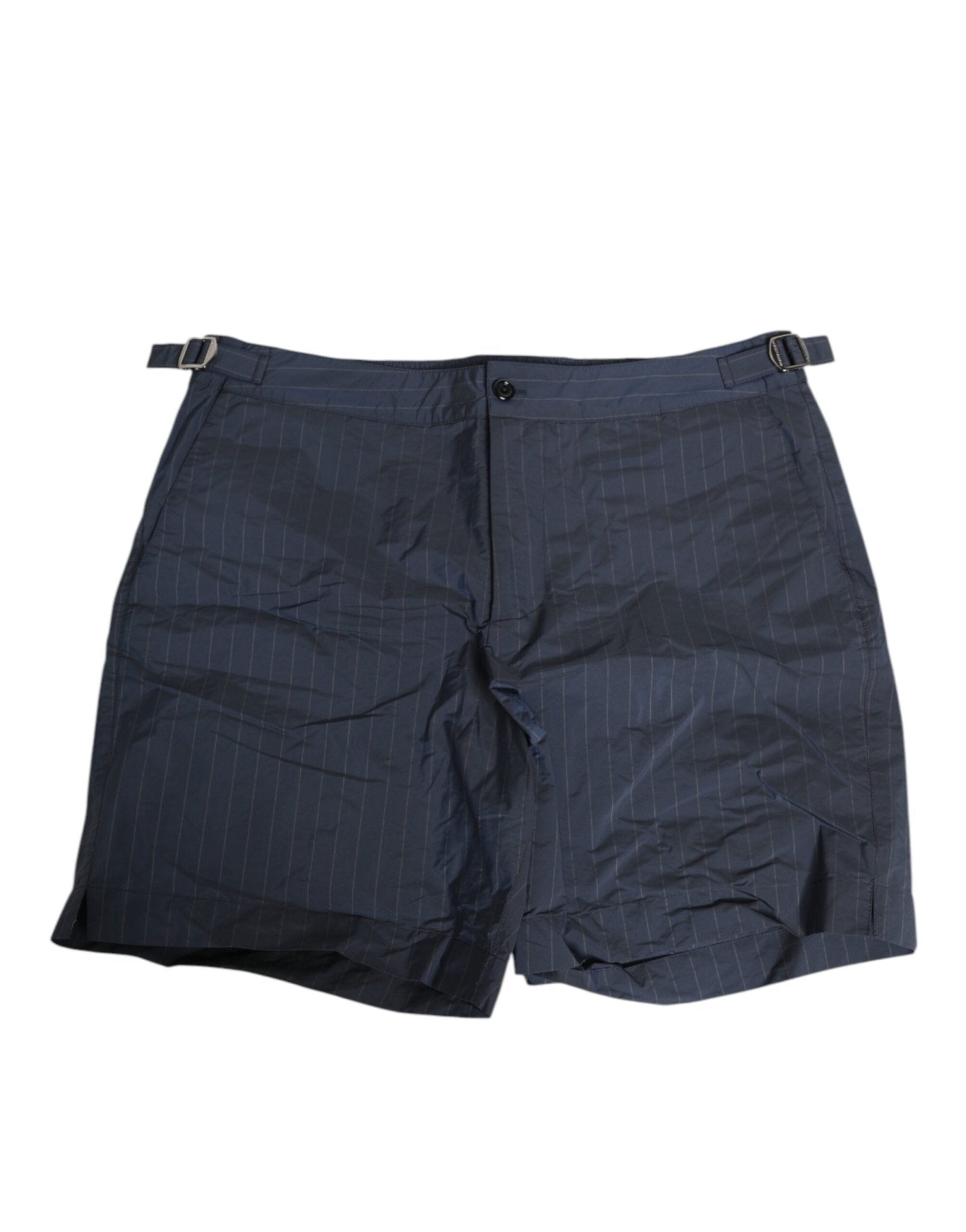 Dolce & Gabbana Navy Blue Polyester Pinstripe Men Shorts Swimwear – IT48 | M par Dolce & Gabbana | Disponible sur Sandy Store ByNet