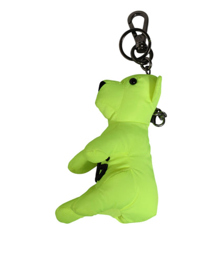 Dolce & Gabbana Neon Green Bear Embroidered Logo Men Keychain Clasp Keyring – par Dolce & Gabbana | Disponible sur Sandy Store ByNet