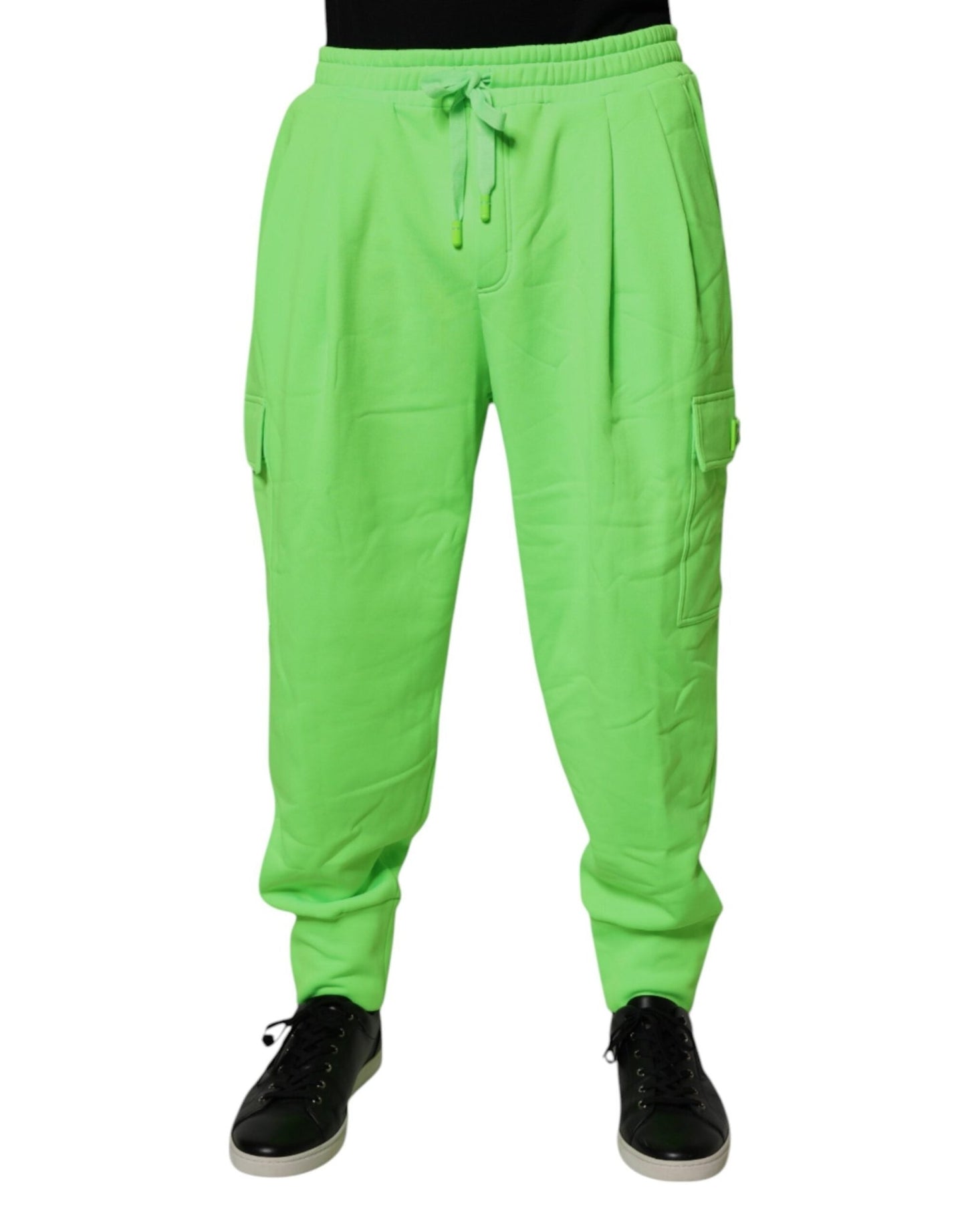 Dolce & Gabbana Neon Green Cargo Jogger Men Sweatpants Pants – IT52 | XL par Dolce & Gabbana | Disponible sur Sandy Store ByNet