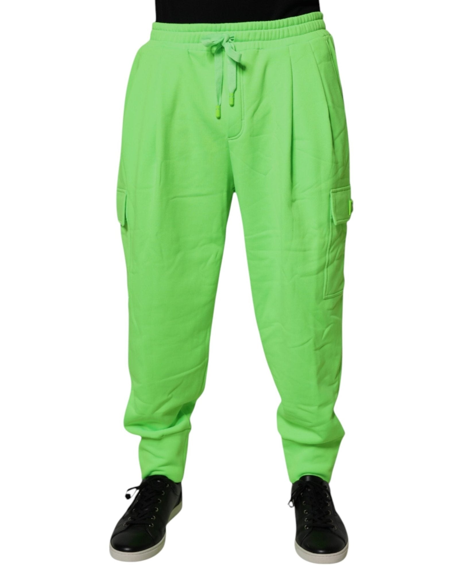 Dolce & Gabbana Neon Green Cargo Jogger Men Sweatpants Pants – IT52 | XL par Dolce & Gabbana | Disponible sur Sandy Store ByNet